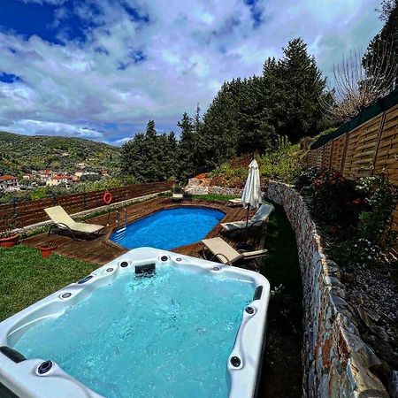 Ampelos Cretan Villa - Private Pool & Heated Ozone Jacuzzi Yerolákkos 외부 사진