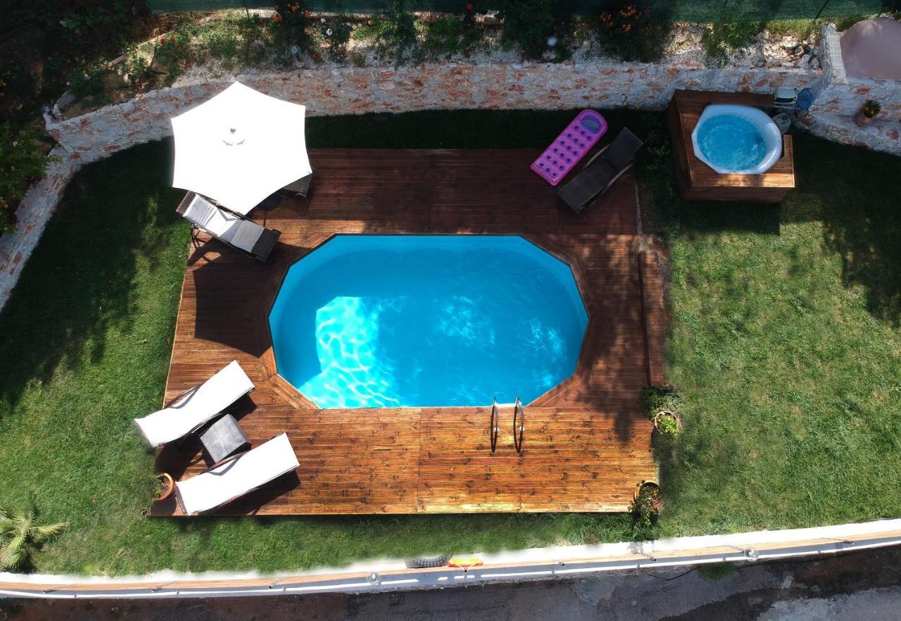 Ampelos Cretan Villa - Private Pool & Heated Ozone Jacuzzi Yerolákkos 외부 사진