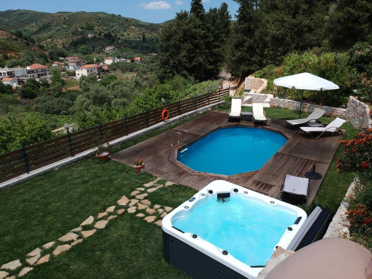 Ampelos Cretan Villa - Private Pool & Heated Ozone Jacuzzi Yerolákkos 외부 사진